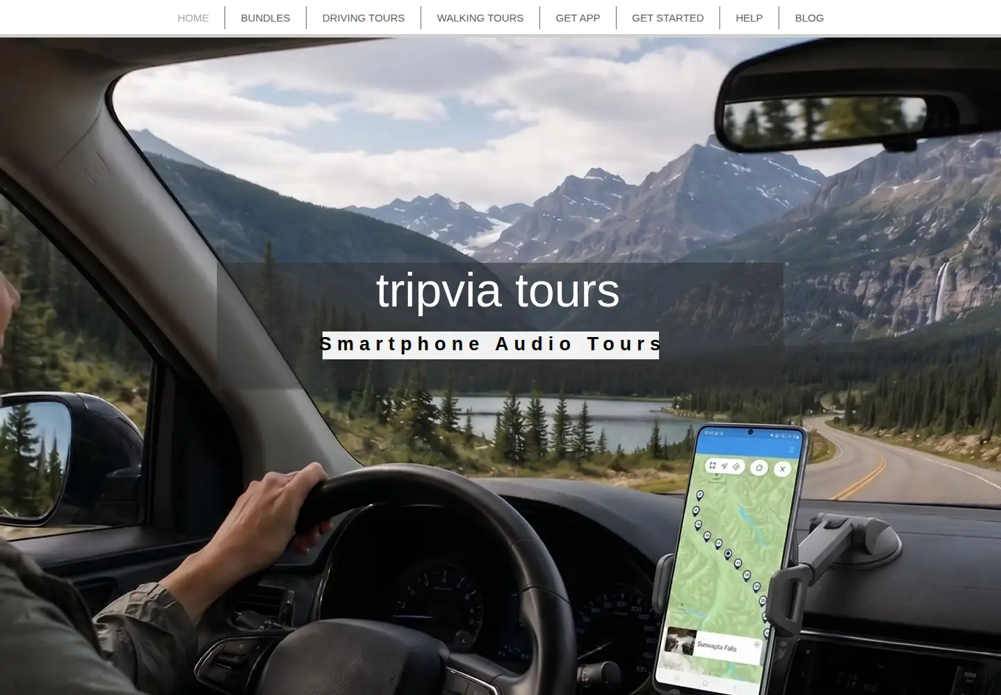 Screenshot of tripvia.tours