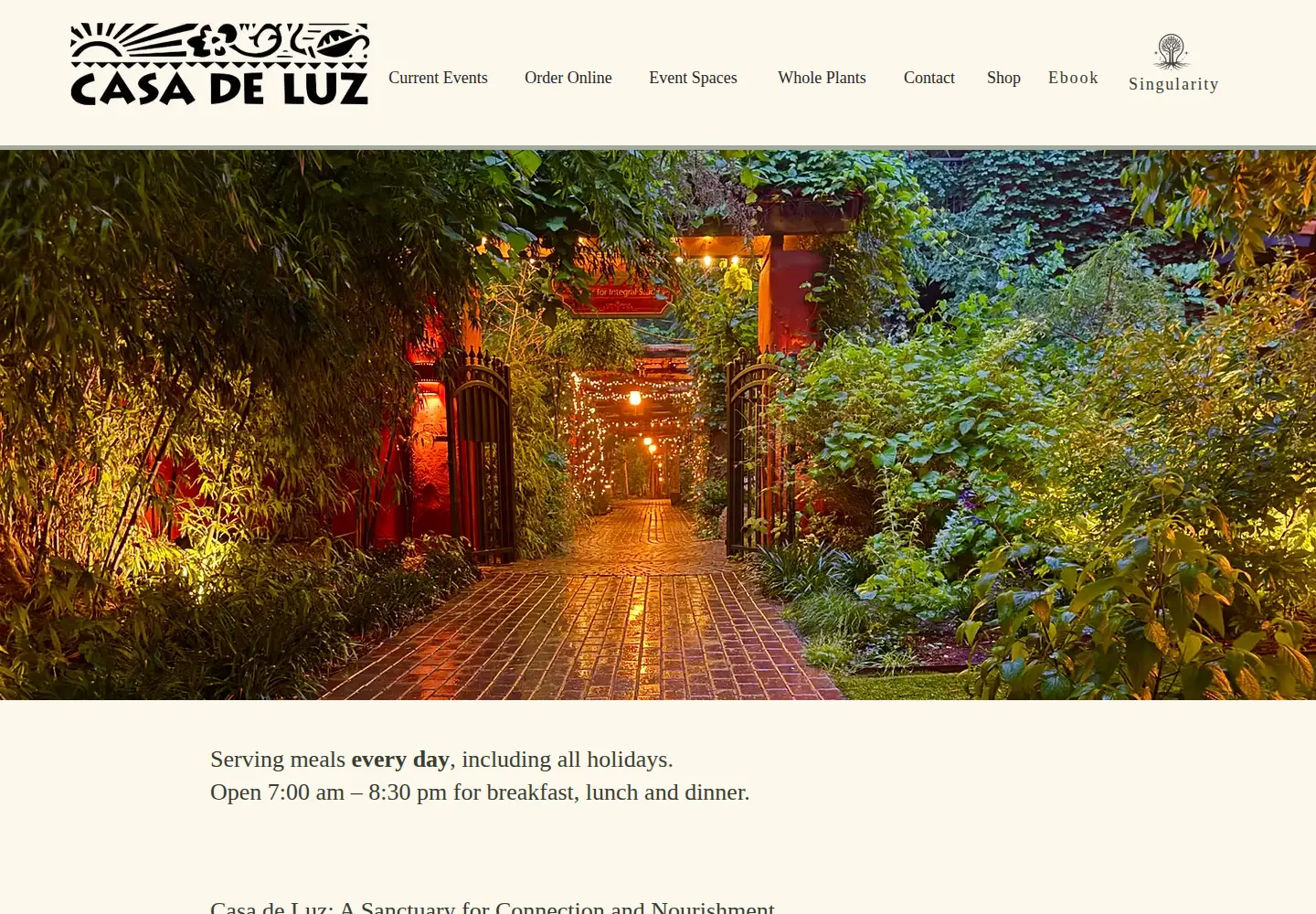 Screenshot of casadeluz.org