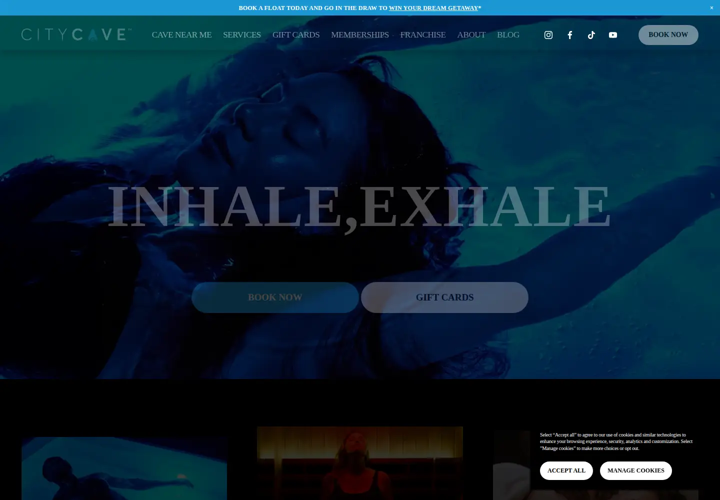 Screenshot of citycave.com.au