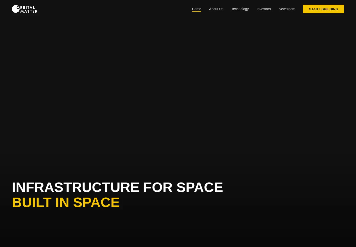 Screenshot of orbital-matter.com