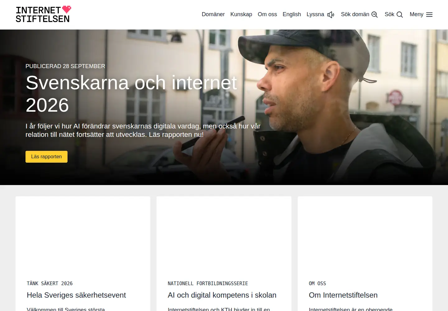 Screenshot of iis.se