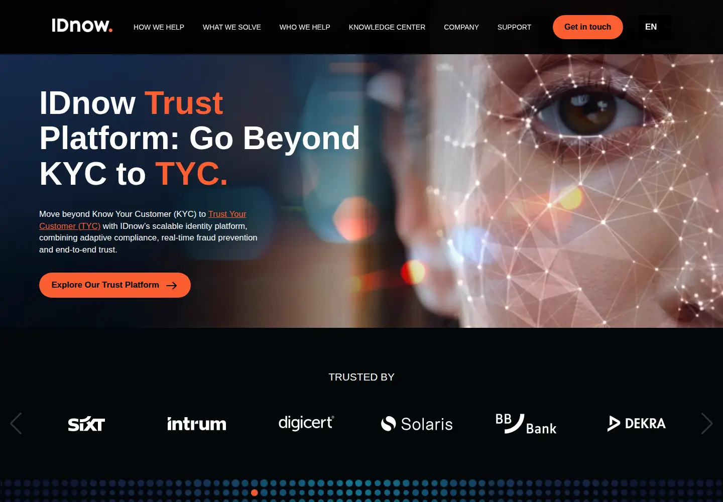 Screenshot of idnow.io