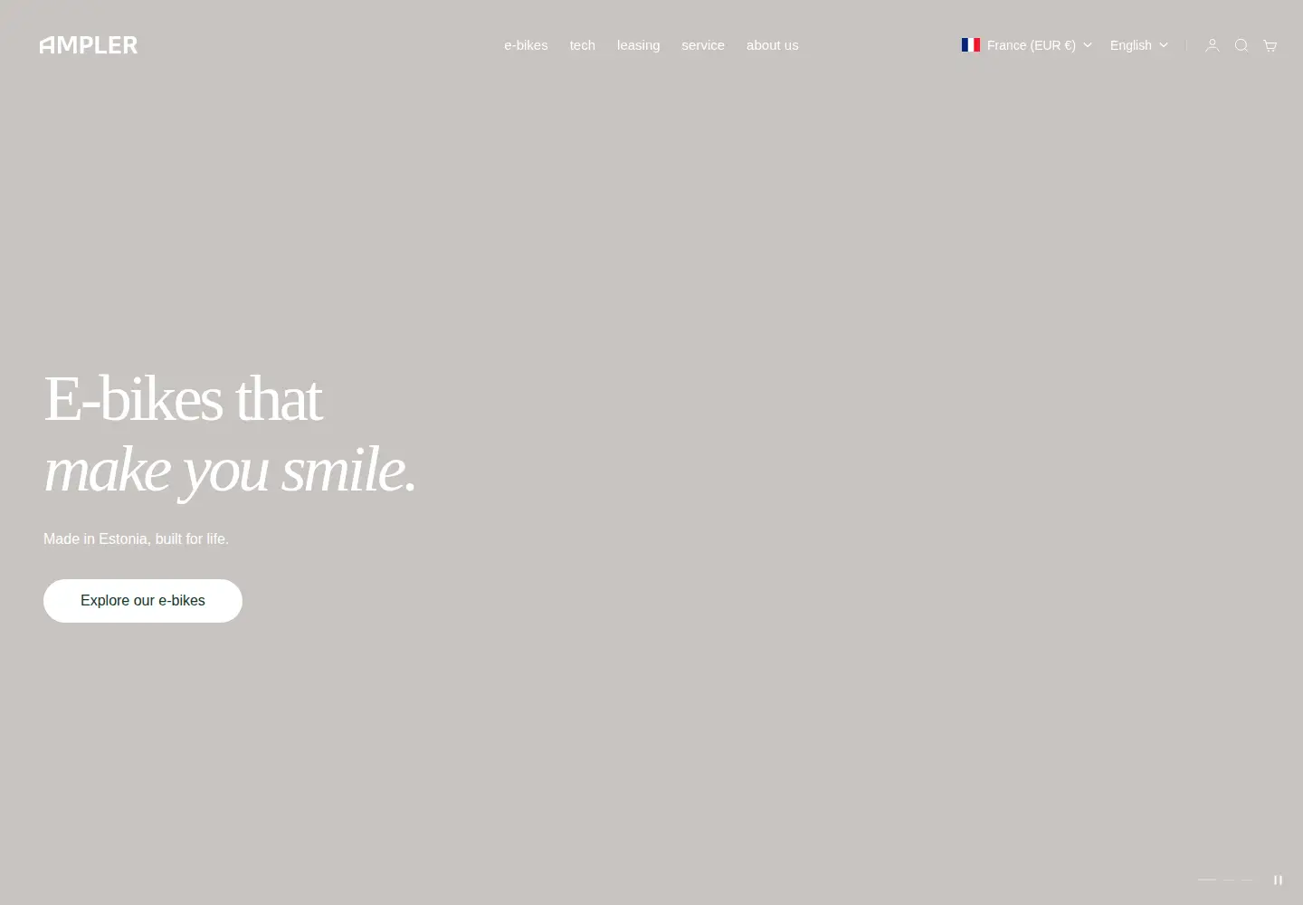 Screenshot of amplerbikes.com