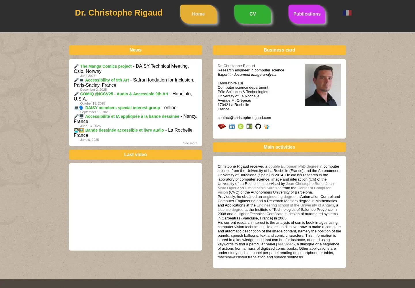 Screenshot of christophe-rigaud.com