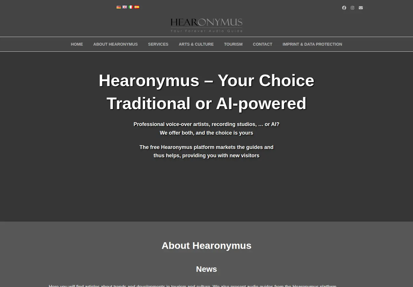 Screenshot of hearonymus.com
