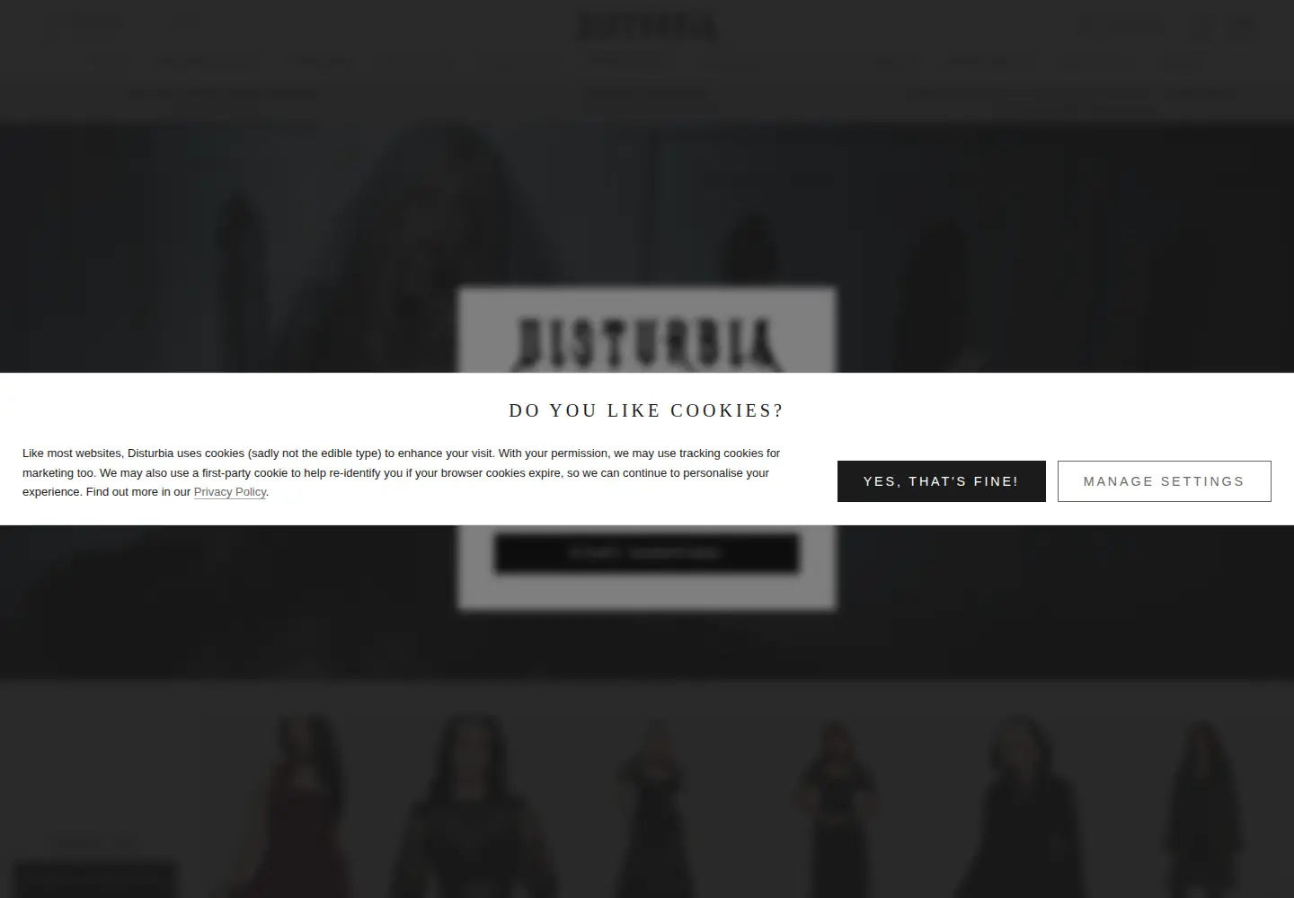 Screenshot of disturbia.co.uk