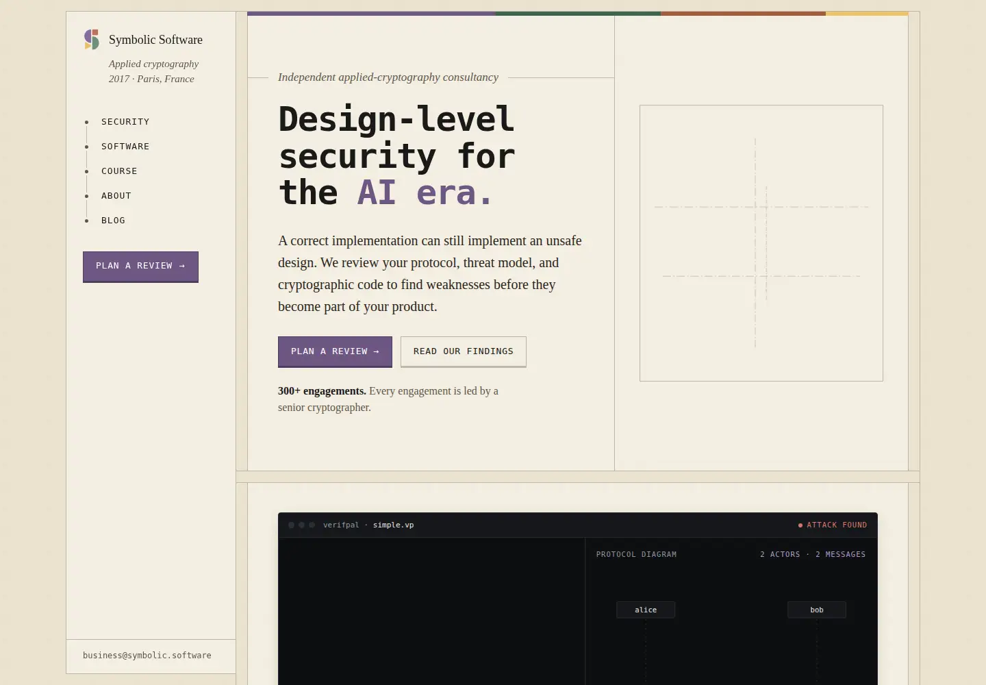 Screenshot of symbolic.software