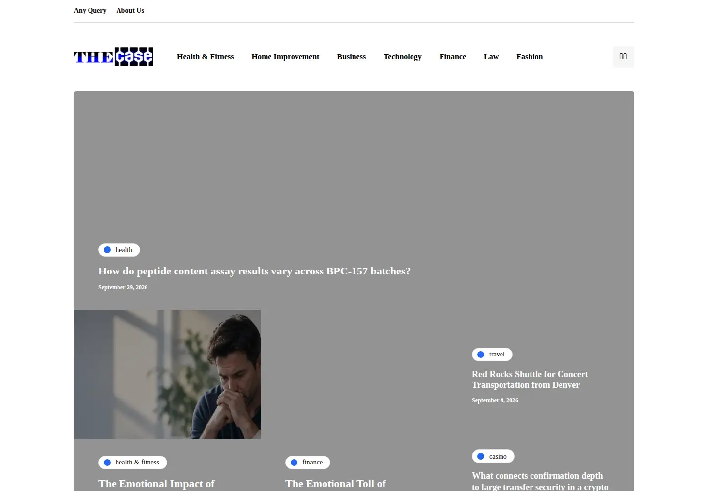 Screenshot of thecase.org