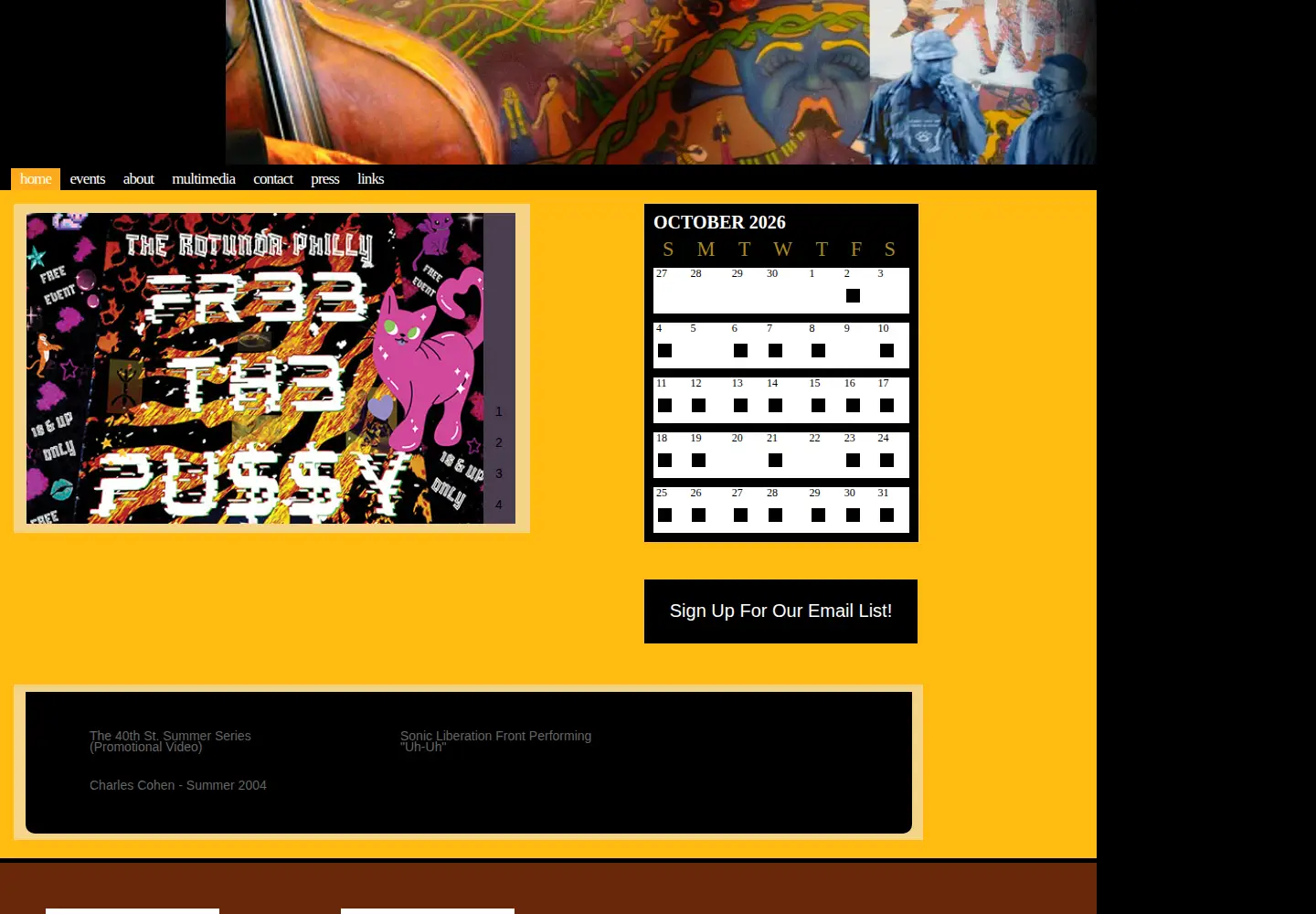 Captured homepage of therotunda.org in the current scan