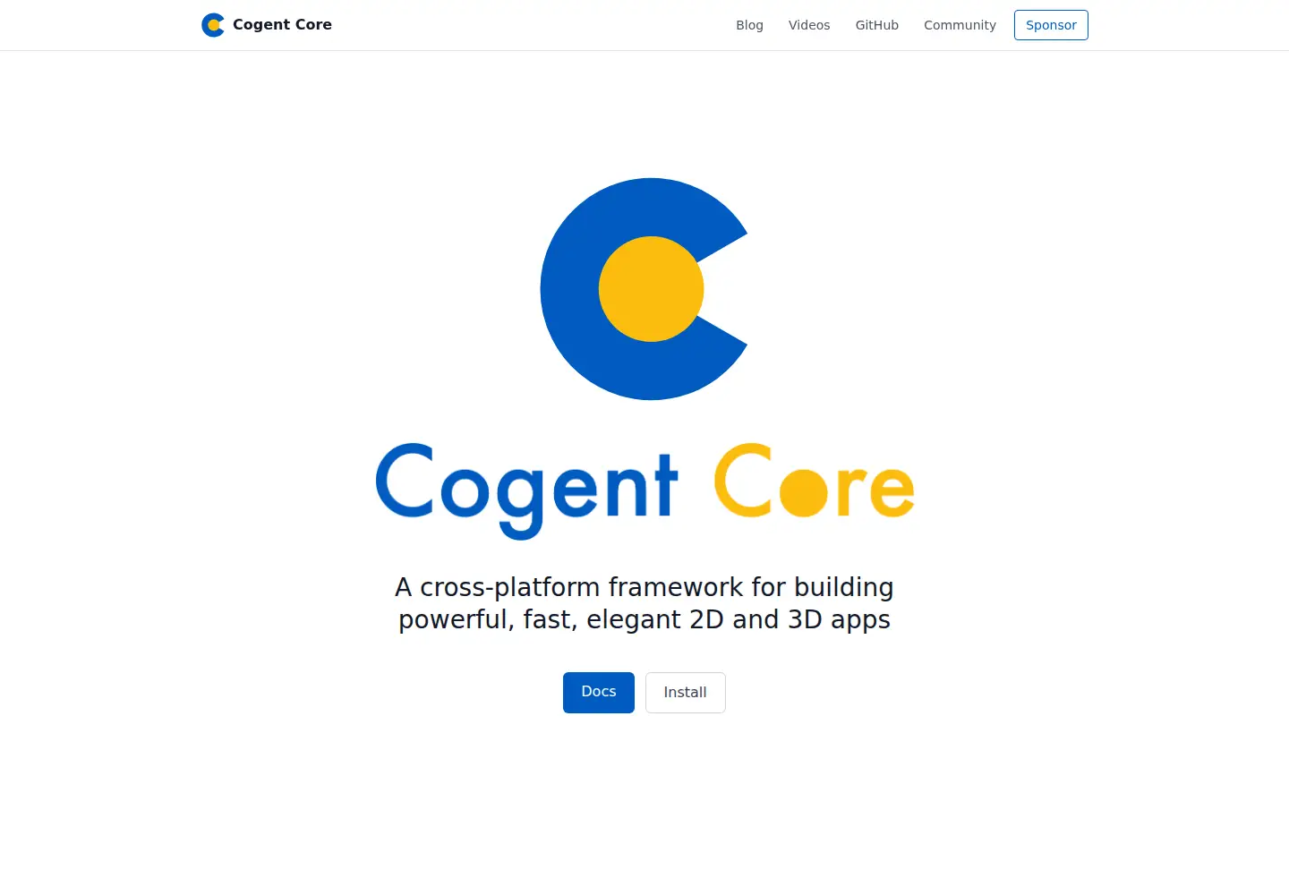 Captured homepage of cogentcore.org in the current scan