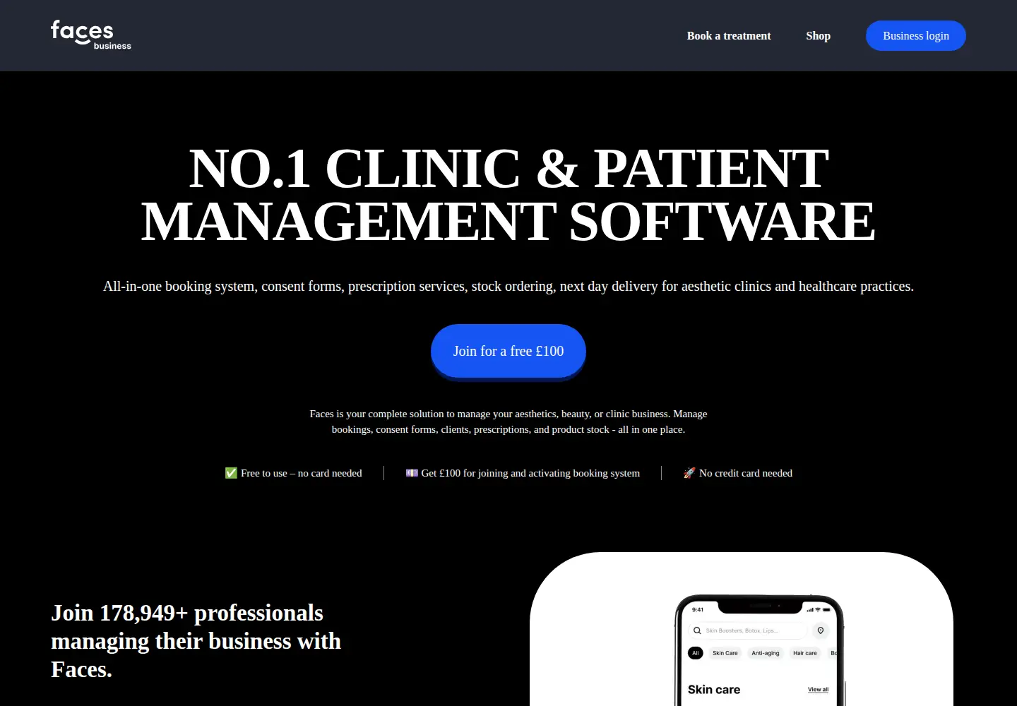 Screenshot of facesconsent.com