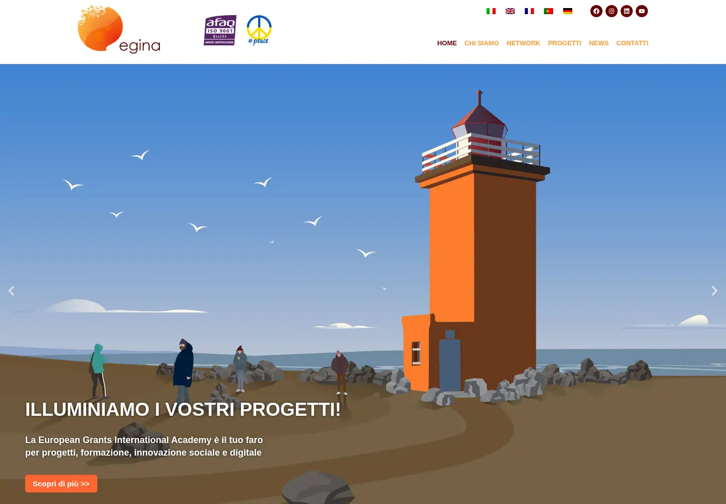 Screenshot of egina.eu