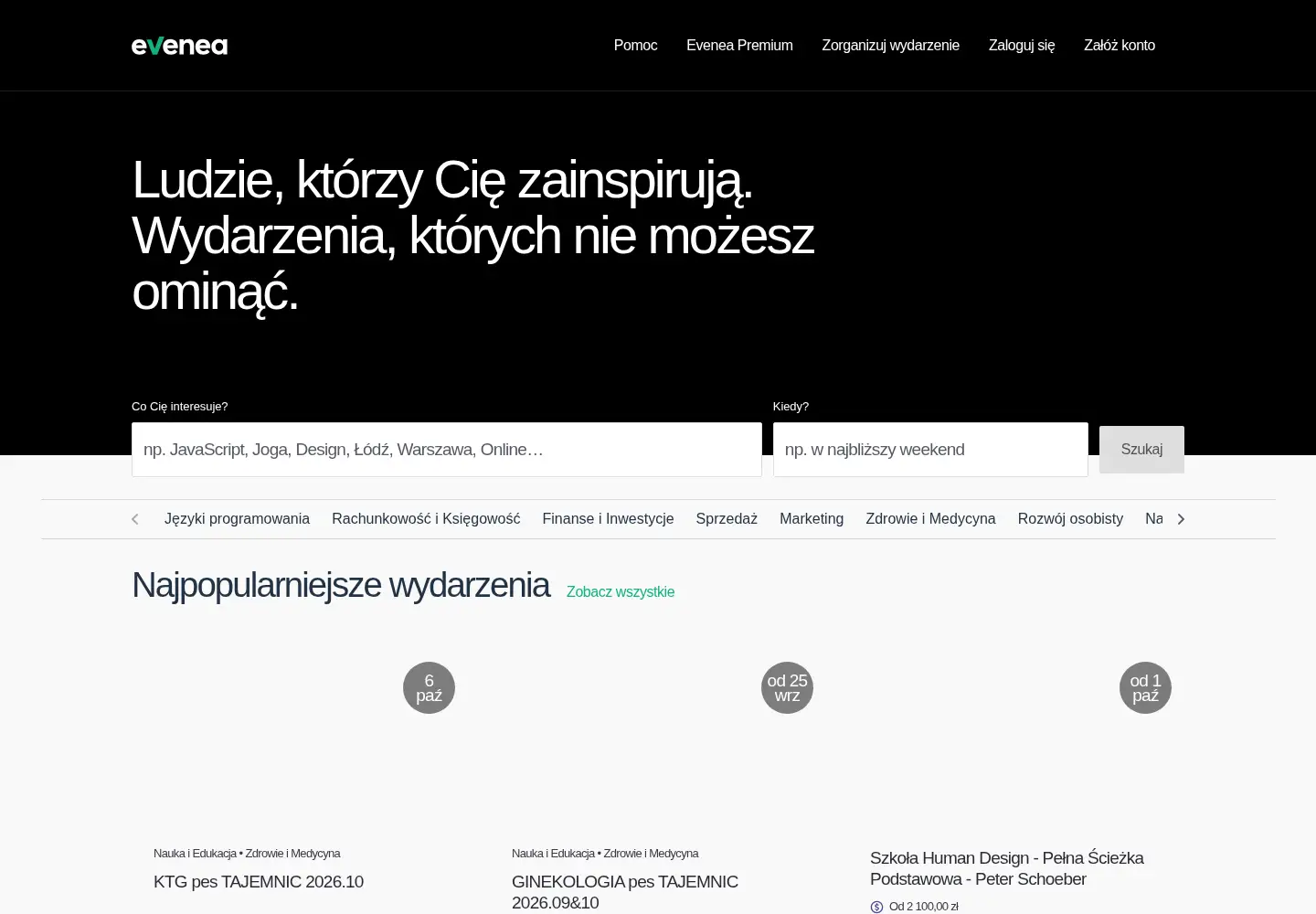 Screenshot of evenea.pl