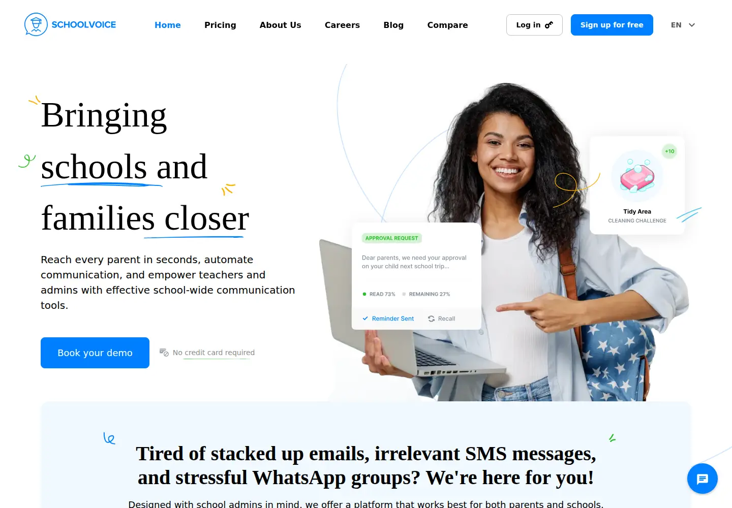 Screenshot of schoolvoice.com