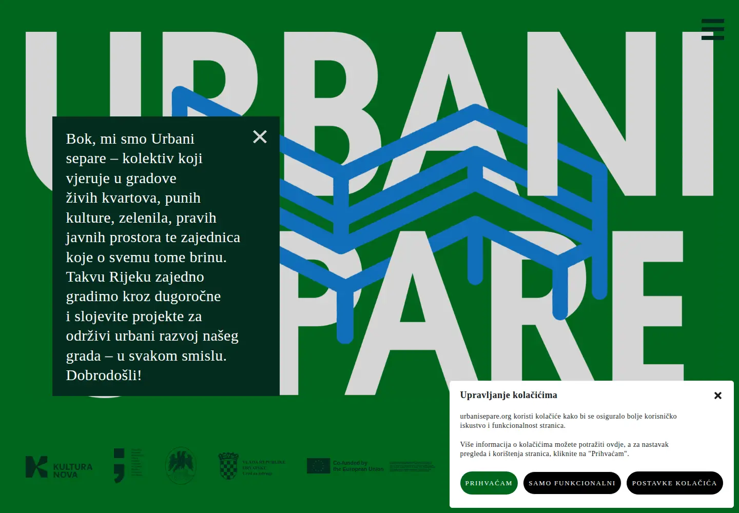 Captured homepage of urbanisepare.org in the current scan