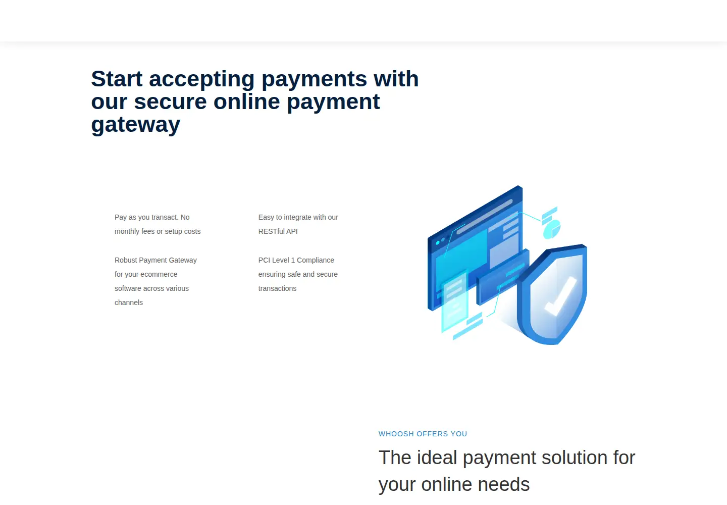 Screenshot of letswhoosh.com