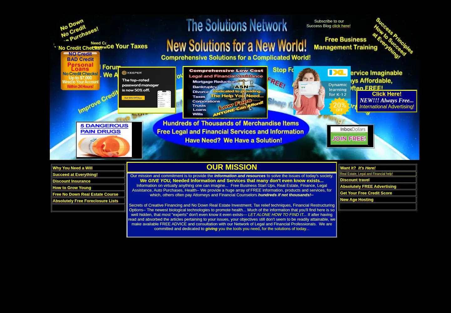 Screenshot of allsolutionsnetwork.com
