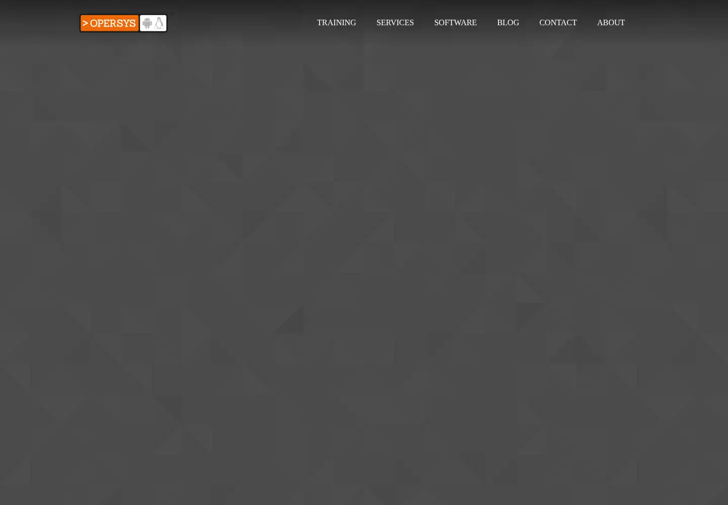 Screenshot of opersys.com