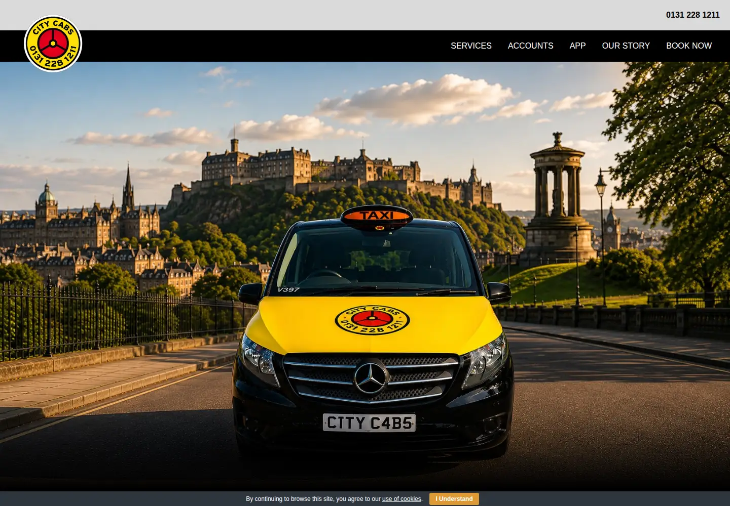 Screenshot of citycabs.co.uk