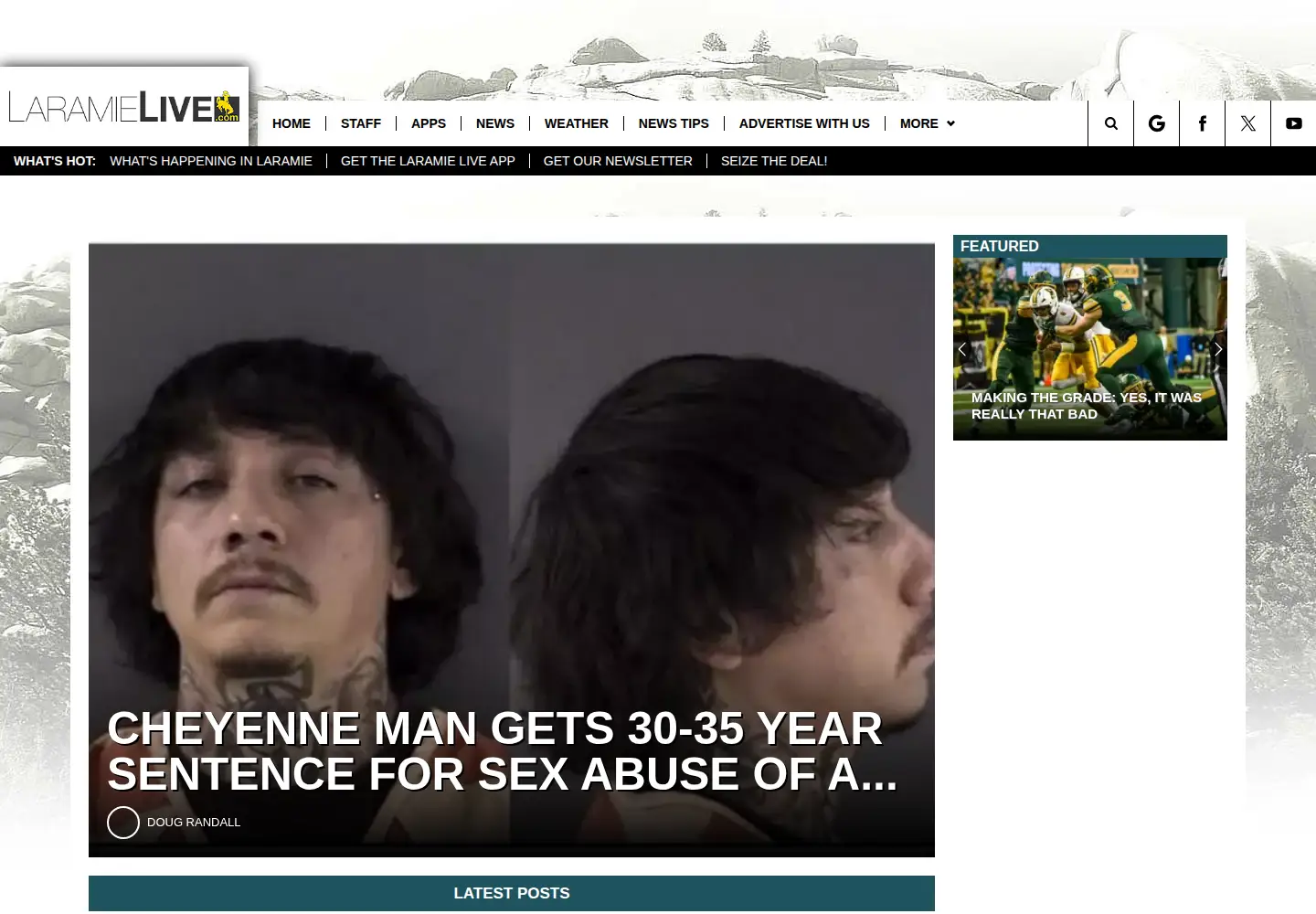 Screenshot of laramielive.com