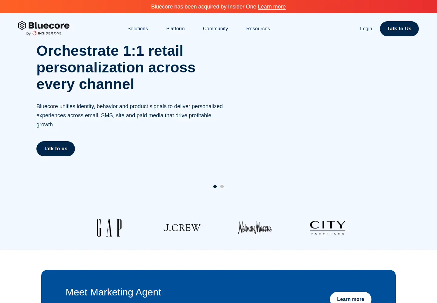 Screenshot of bluecore.com