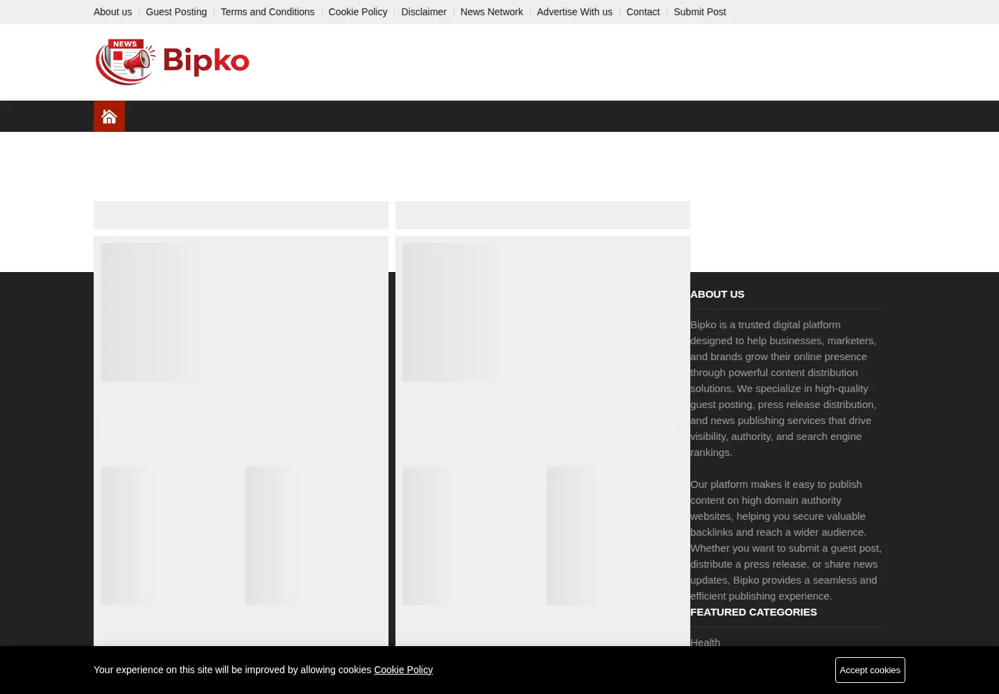 Screenshot of bipko.net