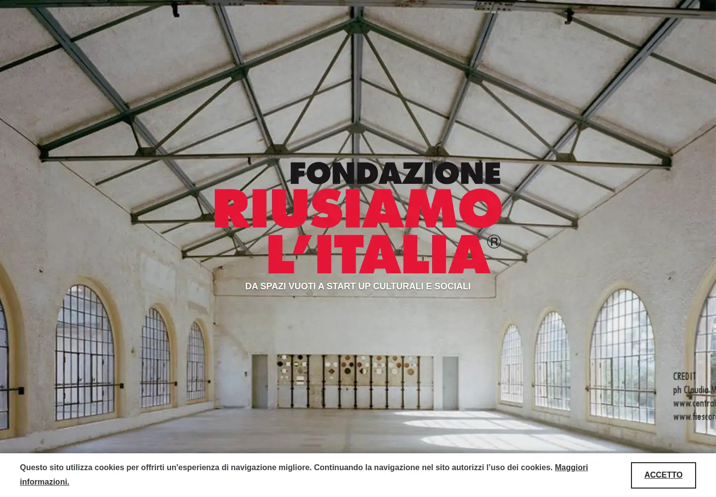 Captured homepage of riusiamolitalia.it in the current scan