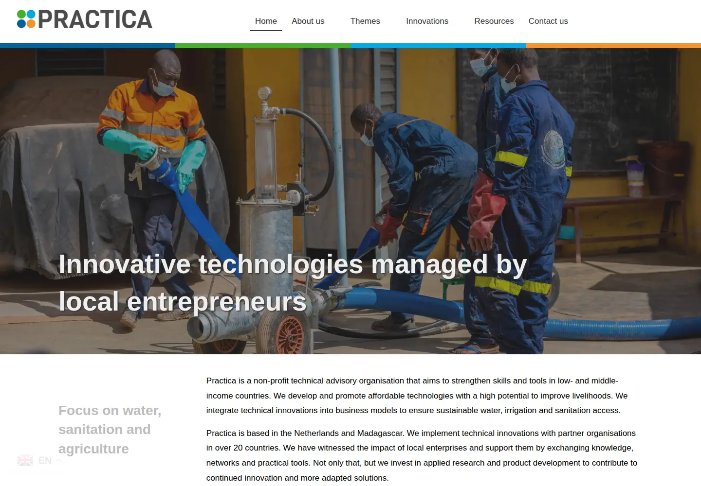 Screenshot of practica.org