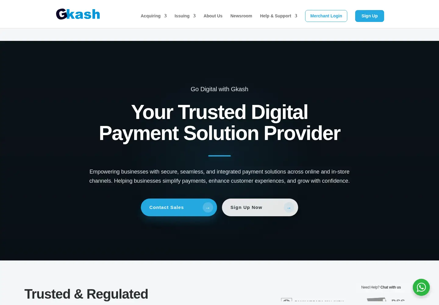 Captured homepage of gkash.my in the current scan