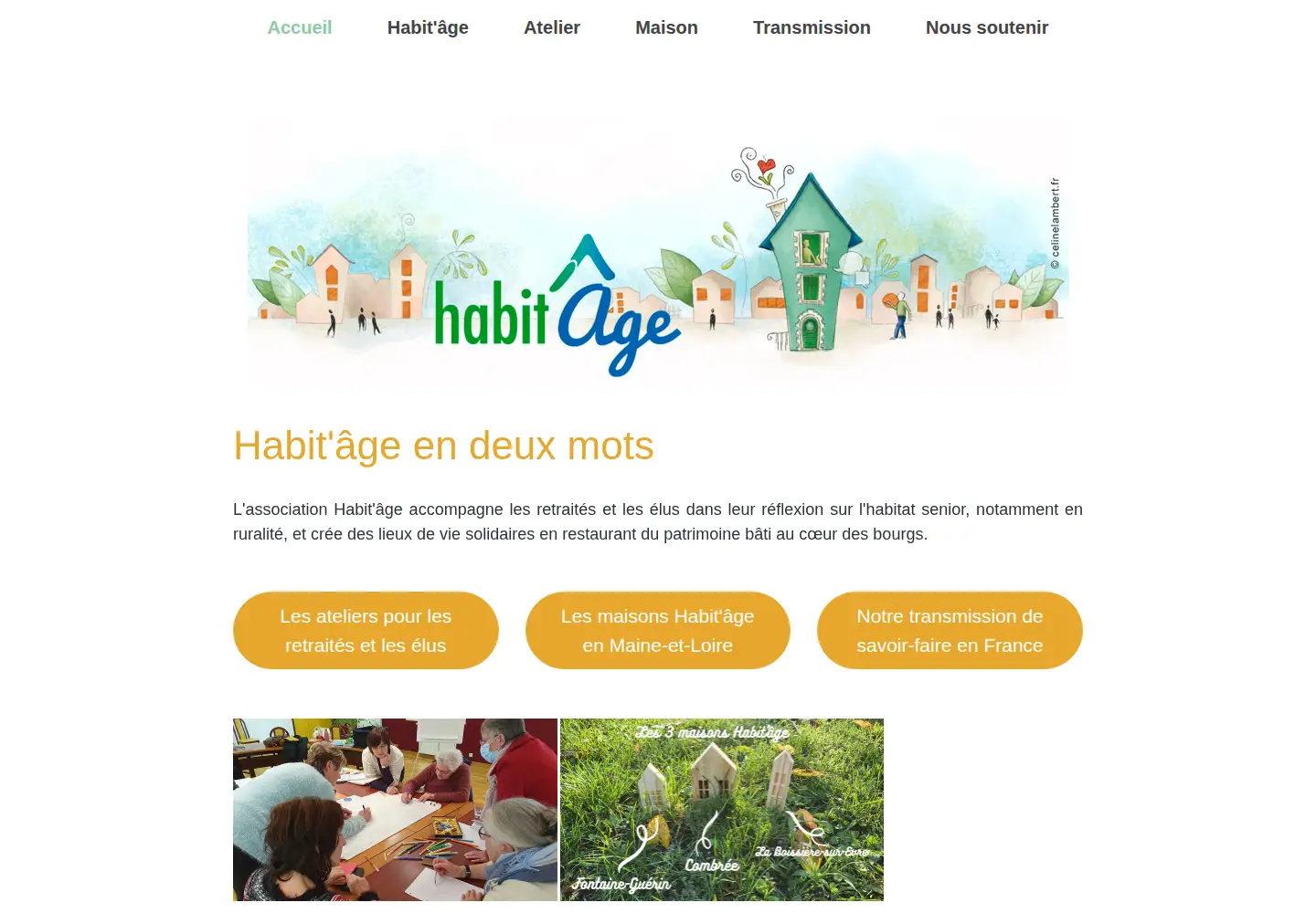 Captured homepage of habitage-asso.fr in the current scan