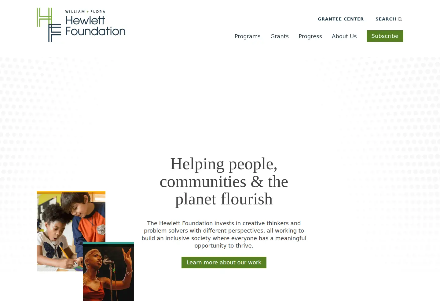 Screenshot of hewlett.org