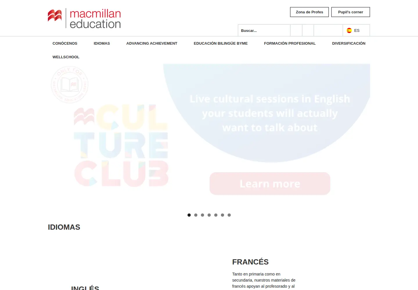 Screenshot of macmillaneducation.es