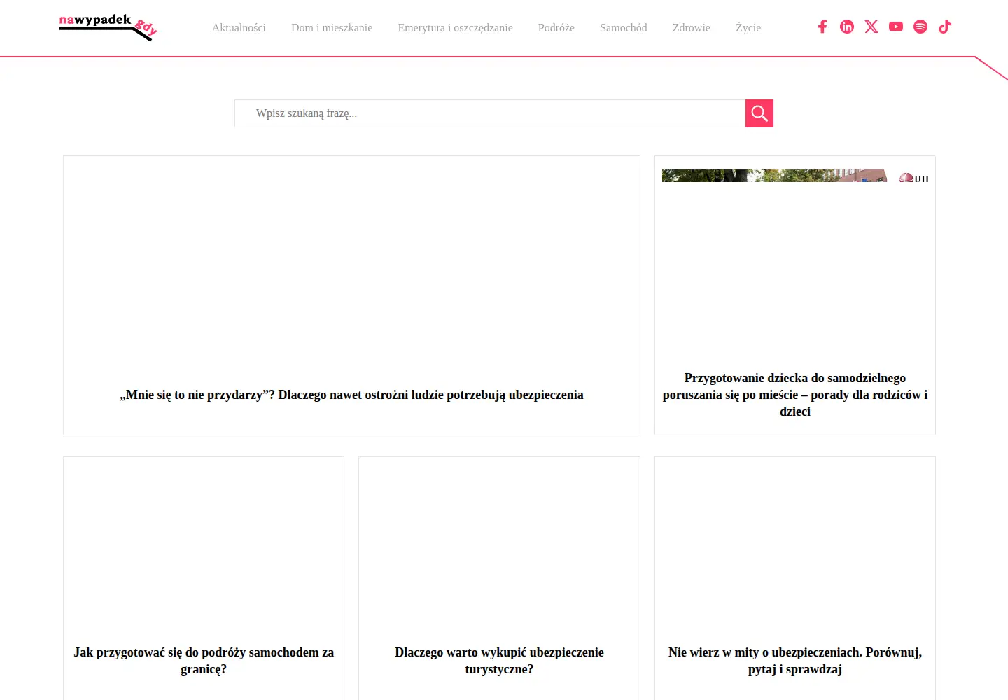 Screenshot of nawypadekgdy.pl