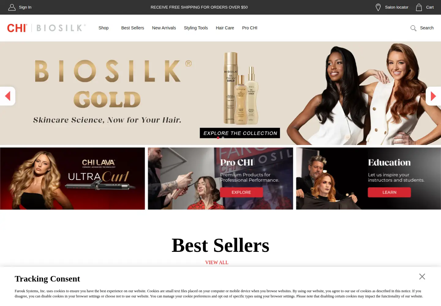 Screenshot of chi.com