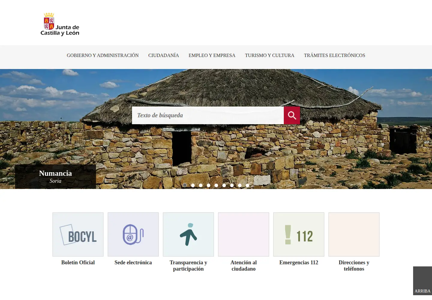 Screenshot of jcyl.es
