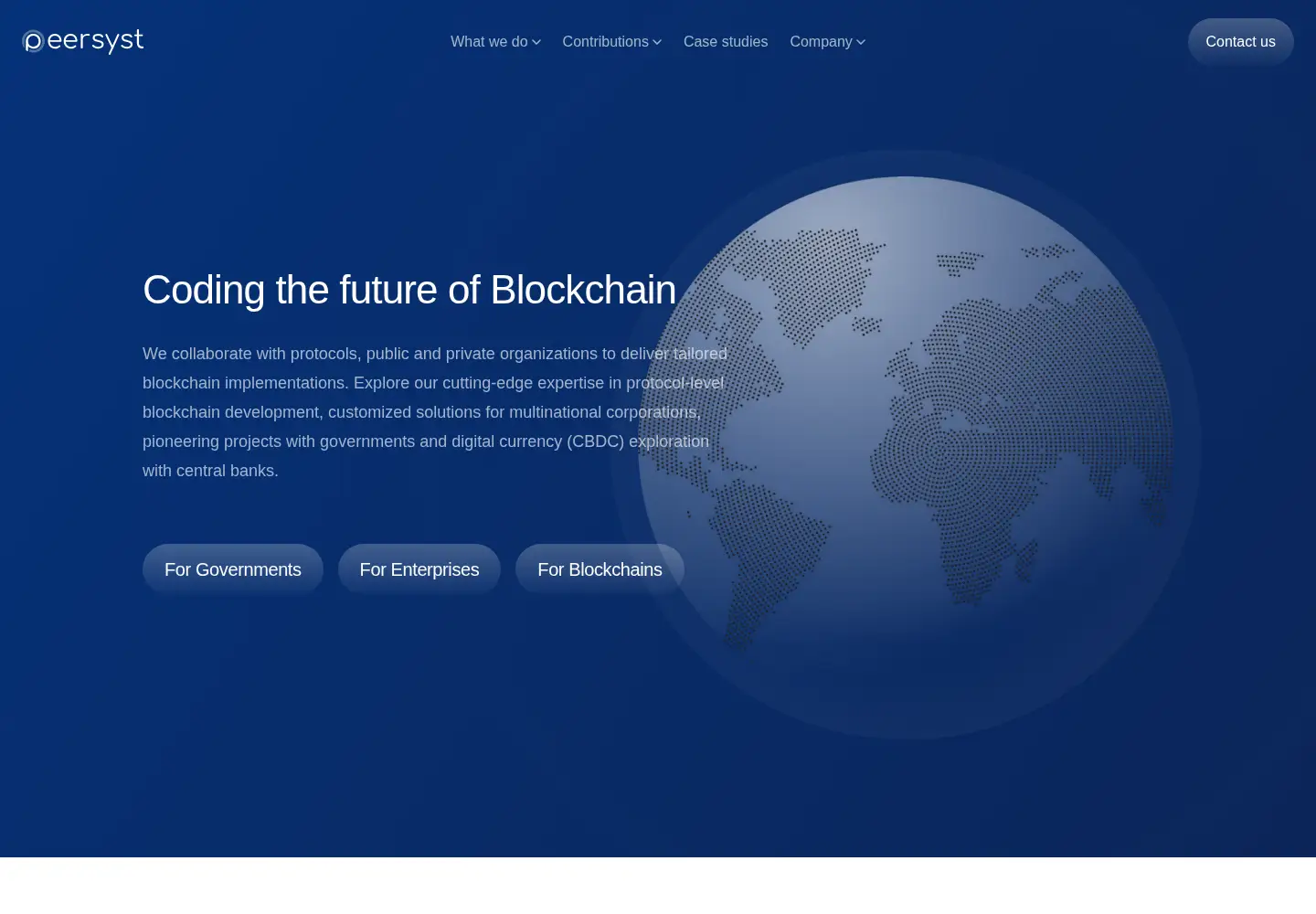 Screenshot of peersyst.com