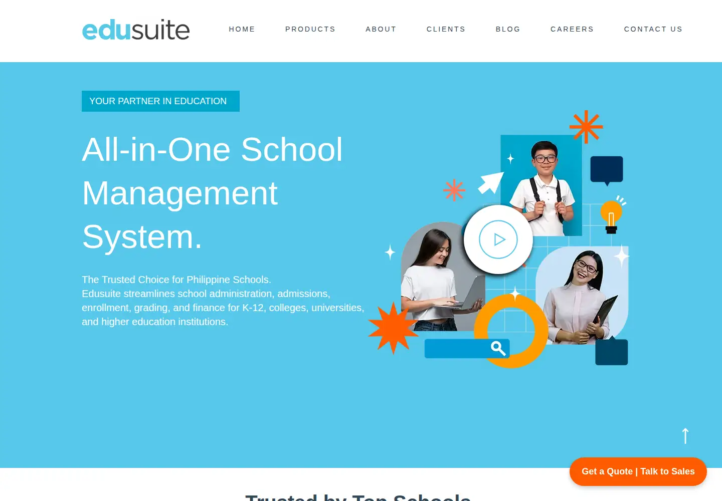 Screenshot of edusuite.asia