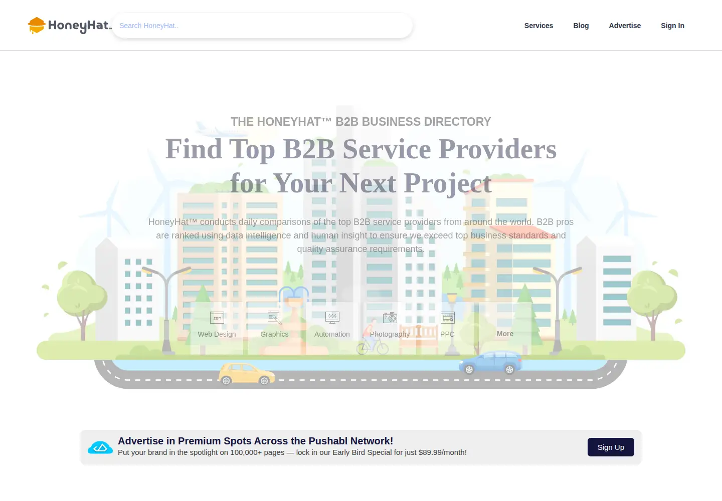 Screenshot of honeyhat.com