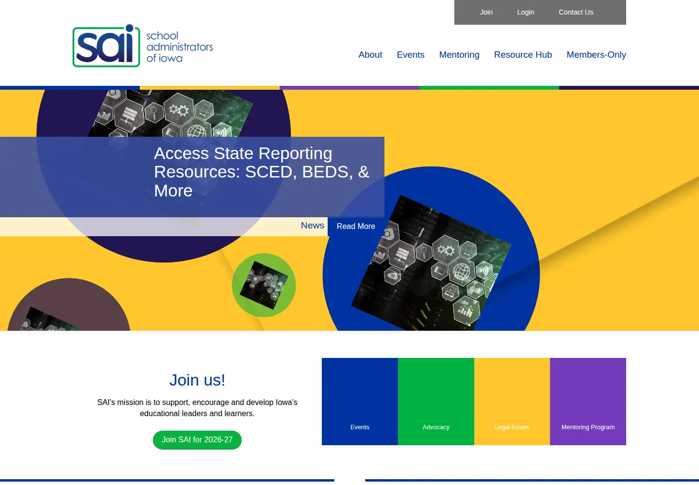 Screenshot of sai-iowa.org