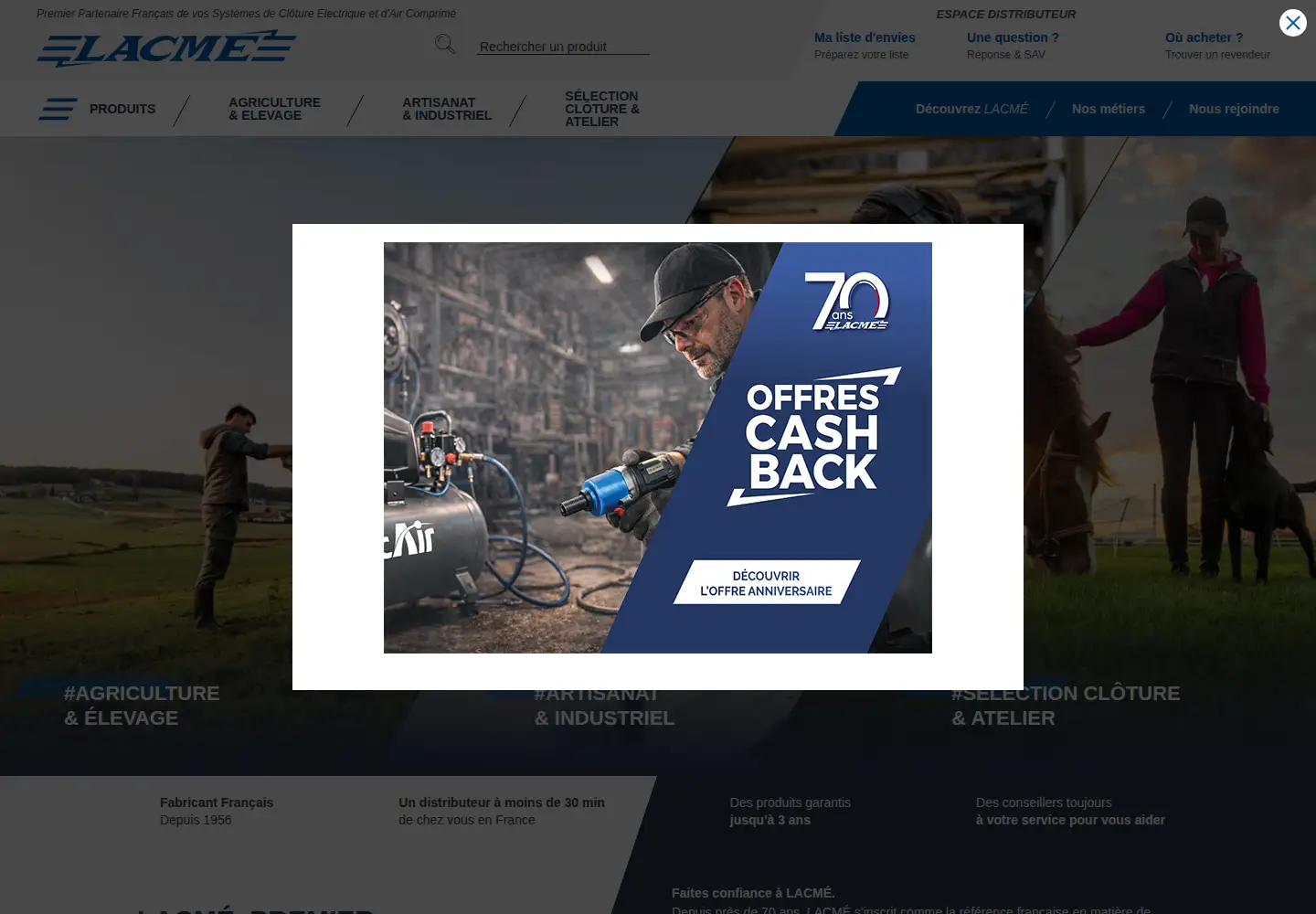 Screenshot of lacme.com