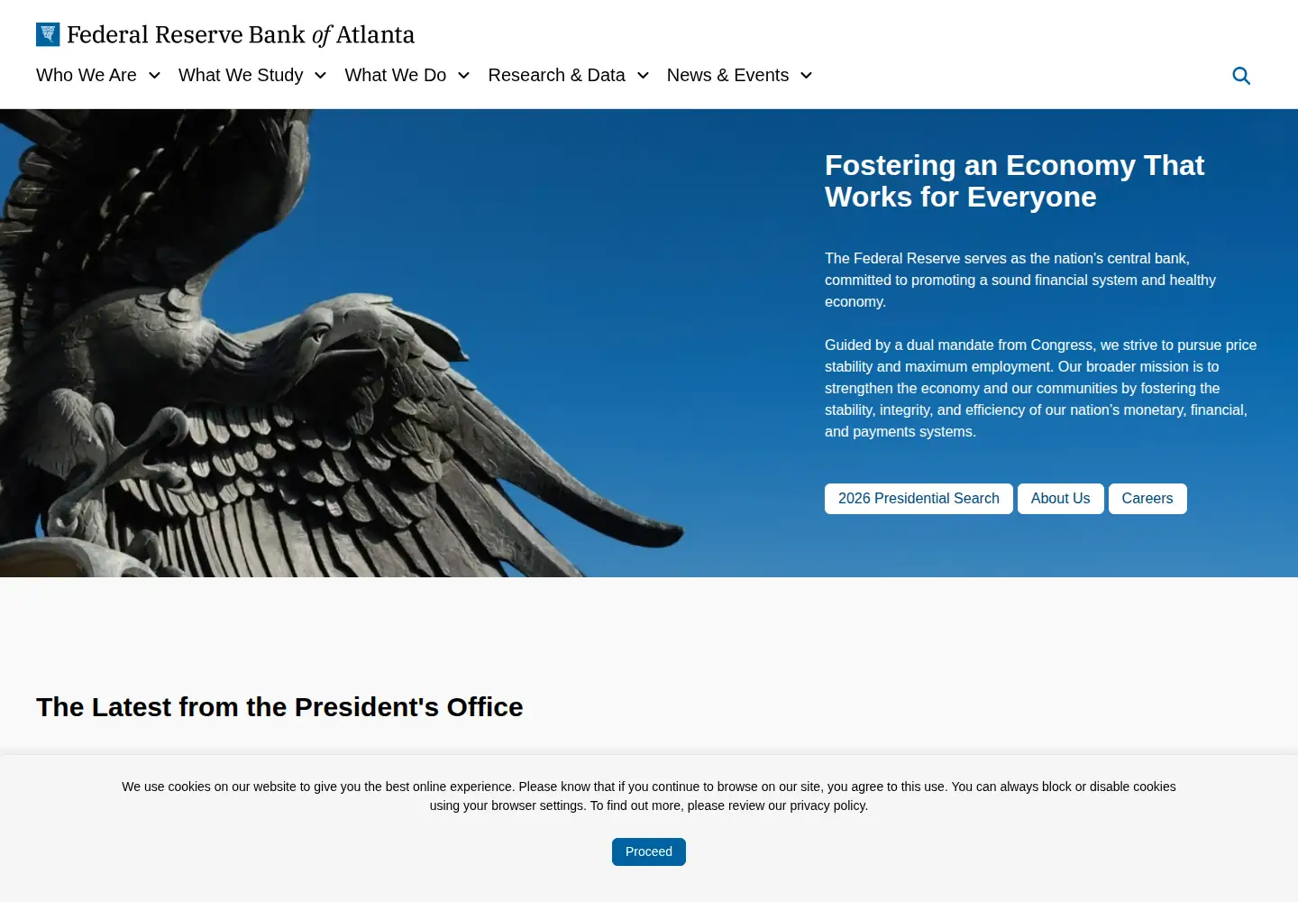 Screenshot of atlantafed.org