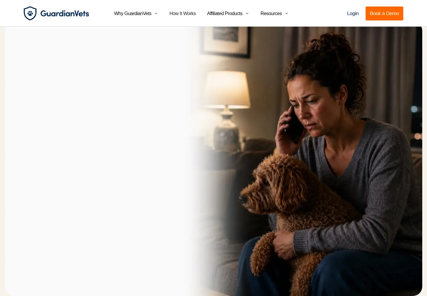 Screenshot of guardianvets.com