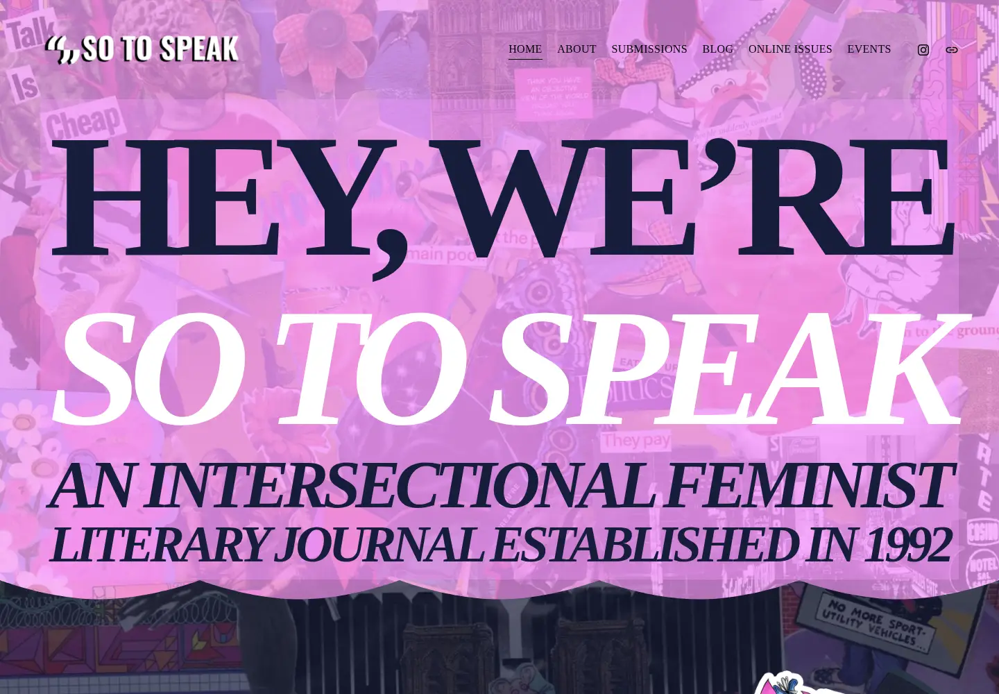 Screenshot of sotospeakjournal.org