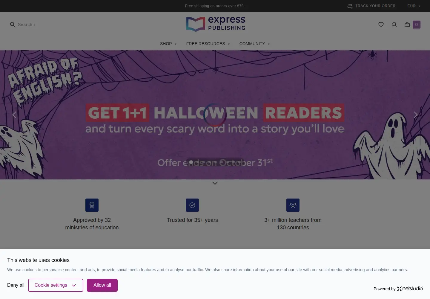 Captured homepage of expresspublishing.co.uk in the current scan