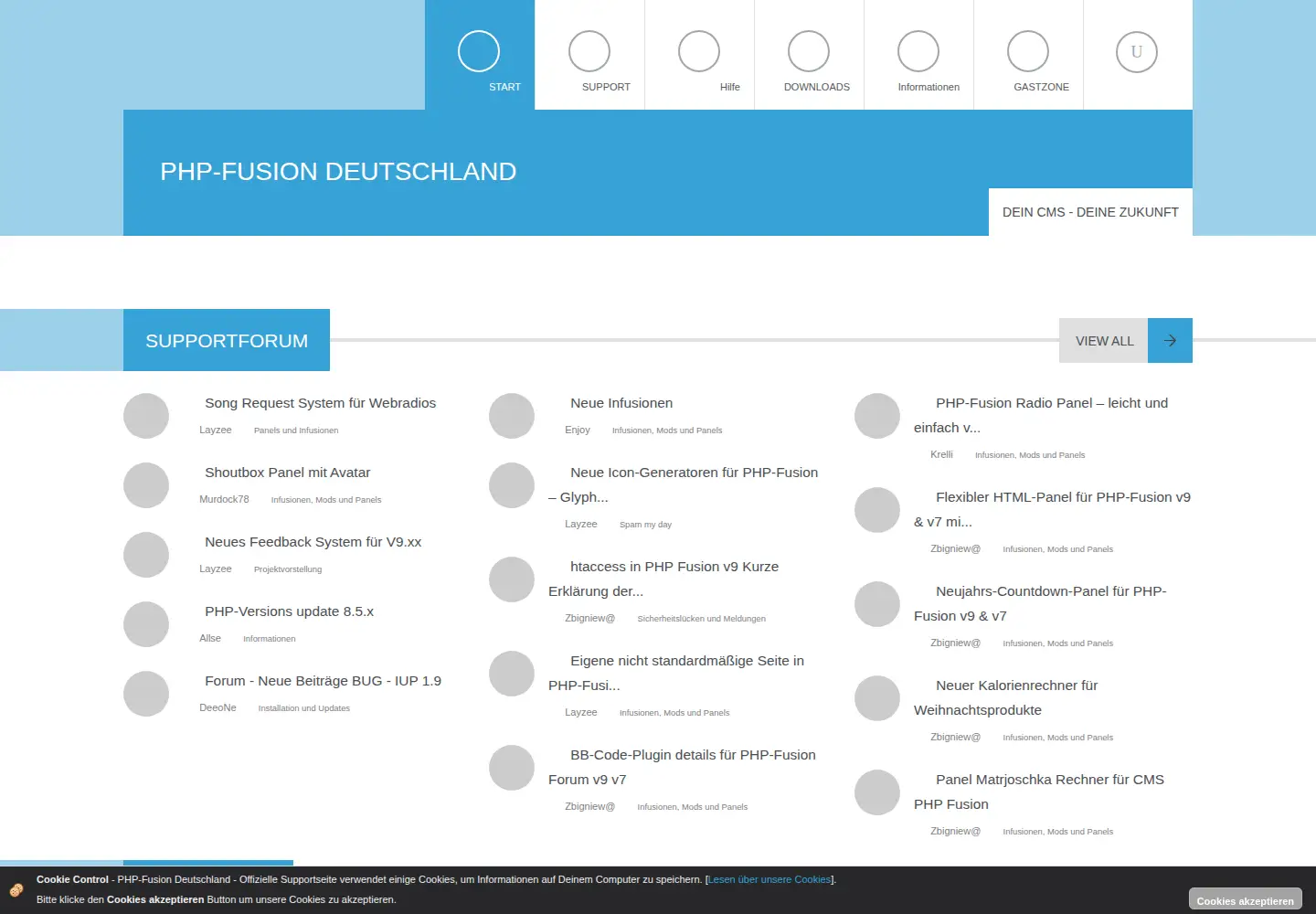 Screenshot of phpfusion-deutschland.de