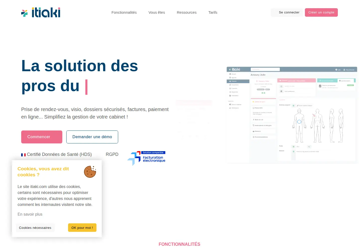 Captured homepage of itiaki.com in the current scan