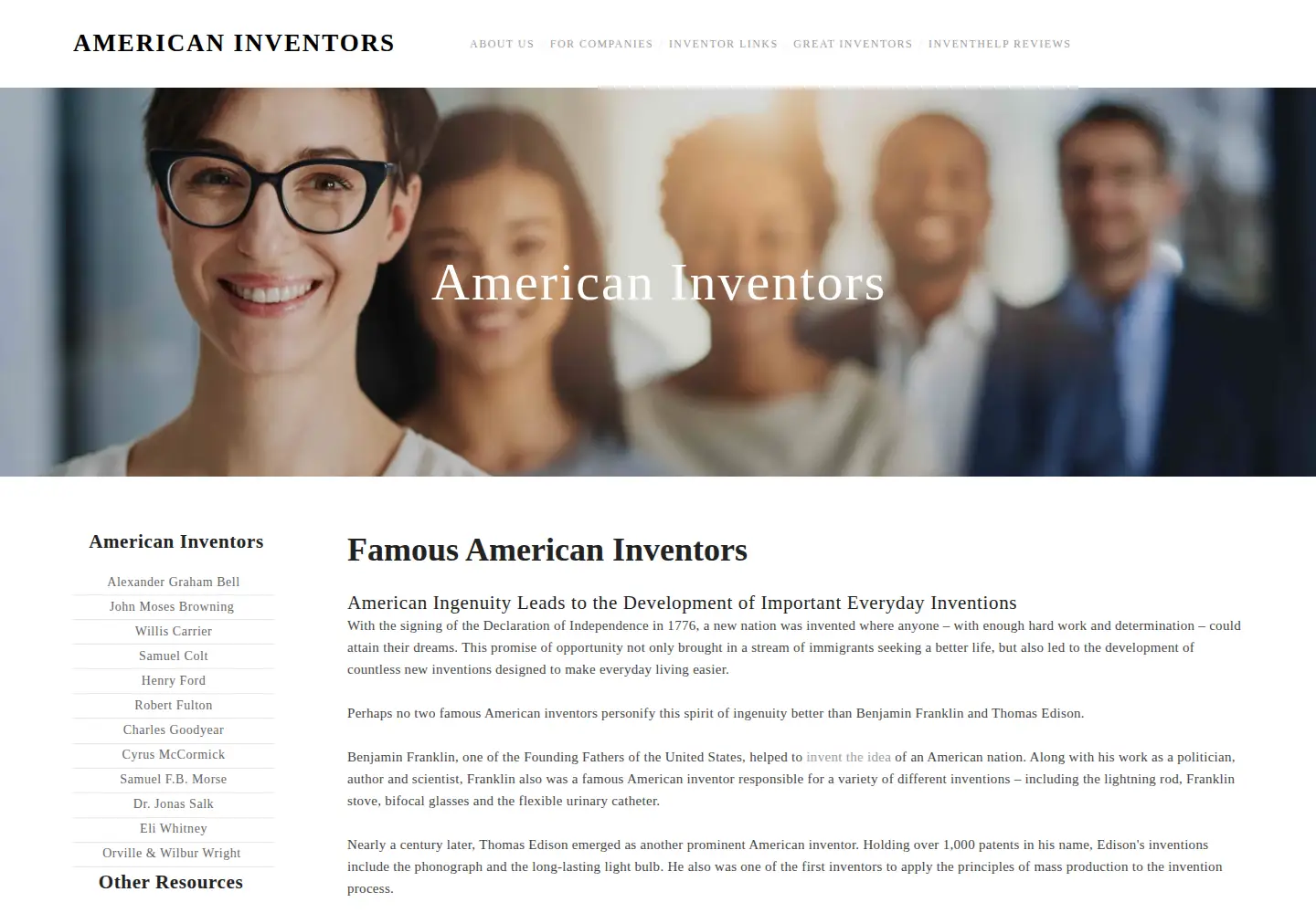 Screenshot of american-inventor.com