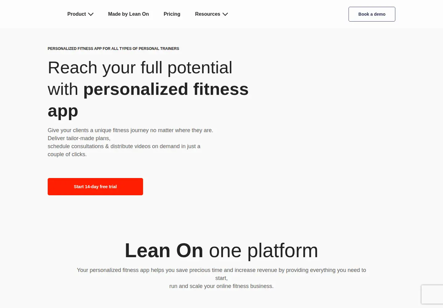 Screenshot of leanondigital.com