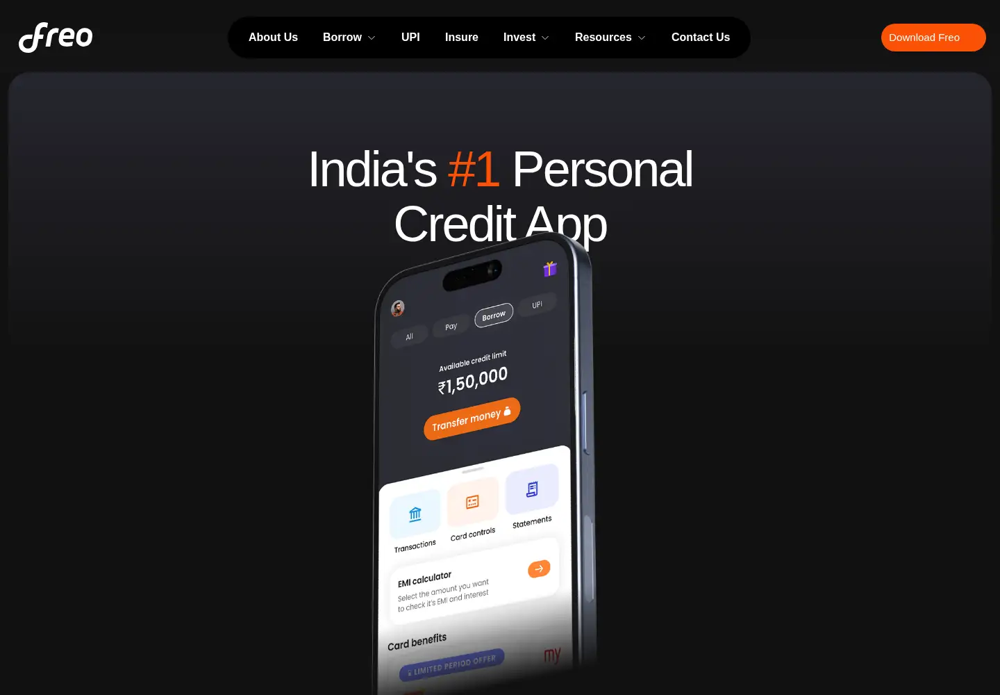 Screenshot of moneytap.com