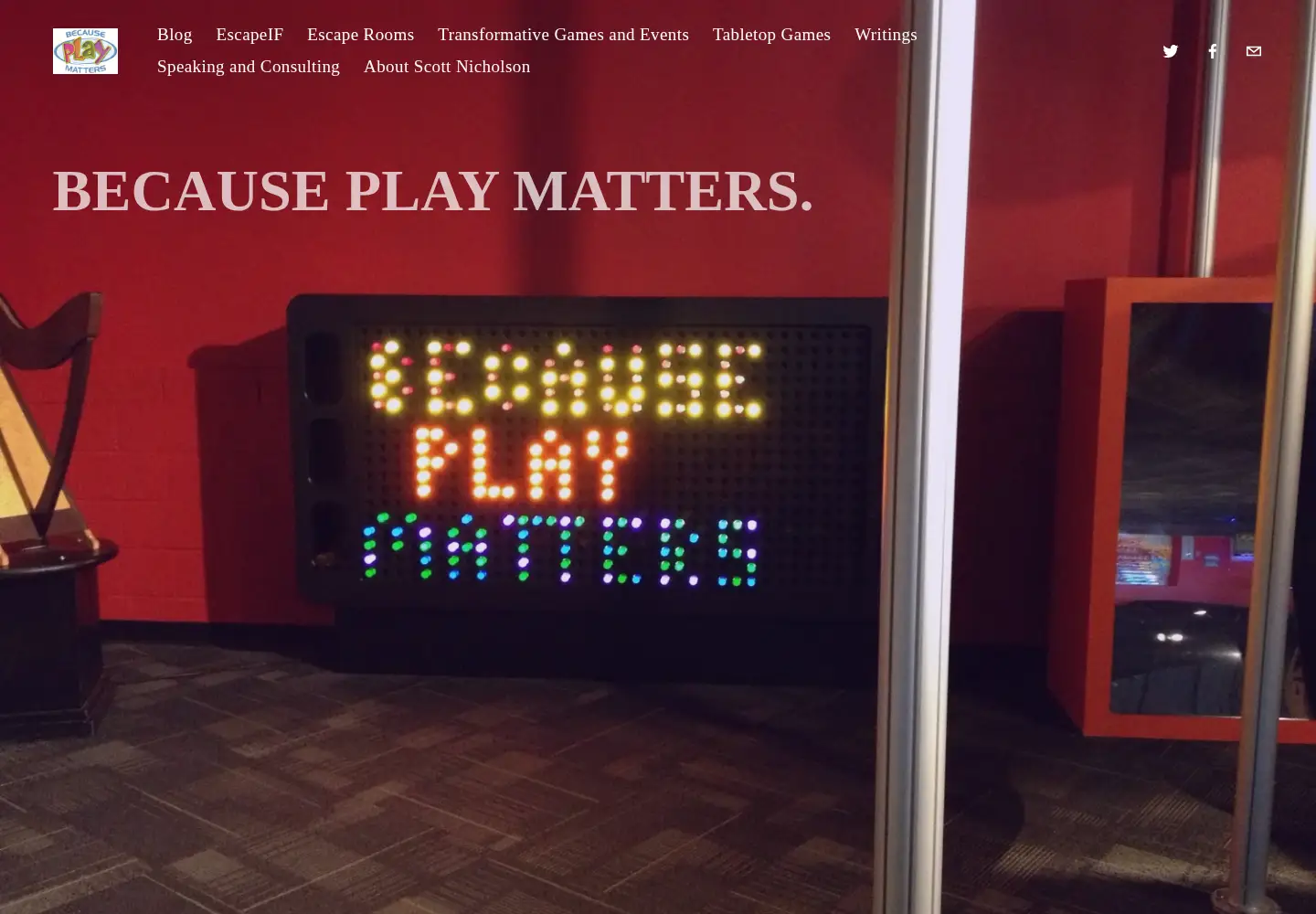 Screenshot of becauseplaymatters.com